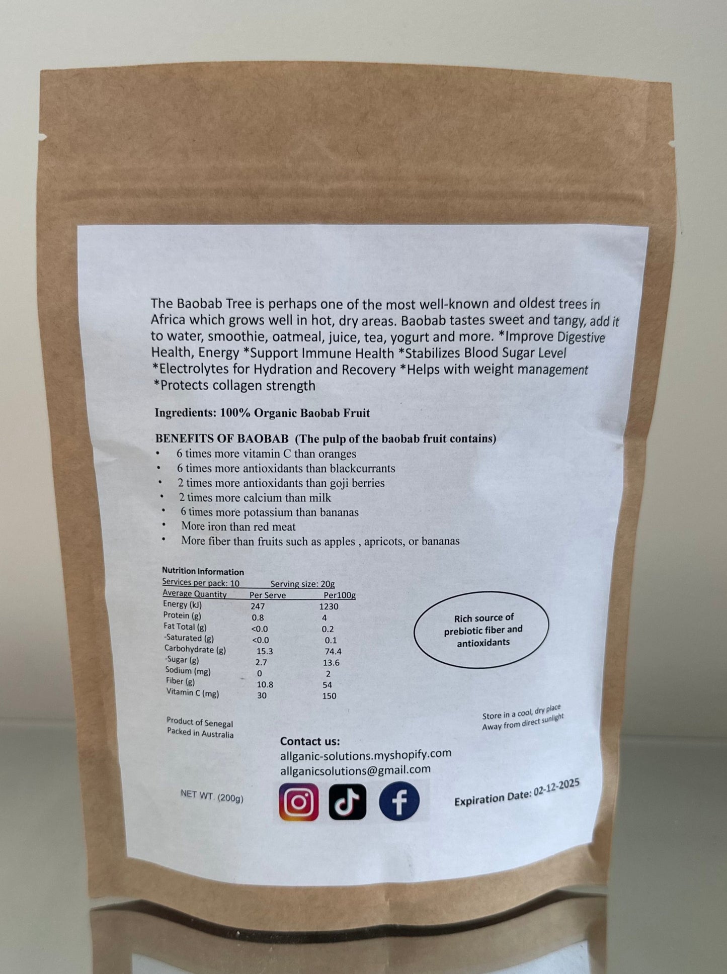 BAOBAB FRUIT POWDER
